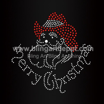 Merry Christmas Rhinestone Transfers